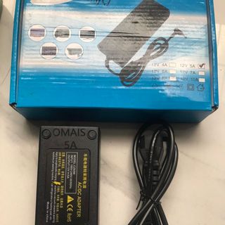 Bộ nguồn nhựa adapter 12V-5A -10A (DC) (Đen) - Hàng Chuẩn Công Ty - Chất Lượng - Bền - Sỉ Toàn Quốc