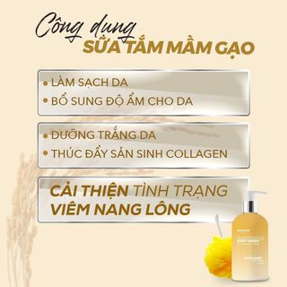 Sữa Tắm XÔNG TRẮNG MẦM GẠO