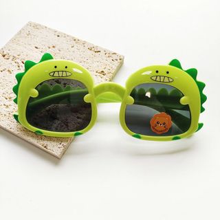 [Gọng dẻo] Kính râm thời trang cho trẻ em hình khủng long dino dễ thương, tròng chống tia uv cực tốt mã 8067