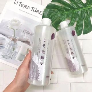 Nước Hoa Hồng Diếp Cá Tía Tô Dành Cho Da Dầu Mụn Toner Chinoshio Dokudami Natural Skin Lotion Nhật Bản 500ml