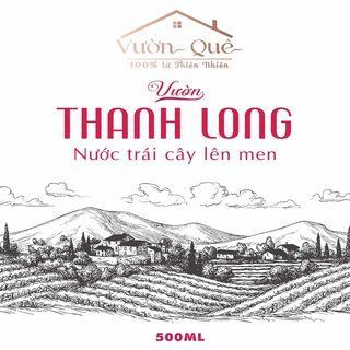 NƯỚC TRÁI CÂY THANH LONG LÊN MEN TỰ NHIÊN - 500ml