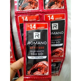 Dầu gội đầu Romano Classic (Xanh) / Attitude (Đỏ) - 12 (+2) gói / dây