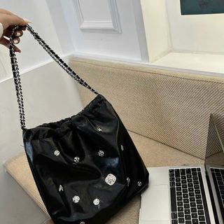 Túi xách quảng châu Shopping Đính Phụ Kiện - 12B3050 (Chuyên sỉ túi xách sll, balo, ví, thắt lưng, túi Laptop)