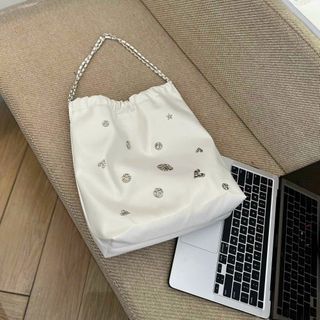Túi xách quảng châu Shopping Đính Phụ Kiện - 12B3050 (Chuyên sỉ túi xách sll, balo, ví, thắt lưng, túi Laptop)