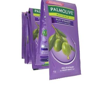 Dầu gội Palmolive dưỡng ẩm bổ sung / suôn mượt óng ả - dây 12 gói x 6g
