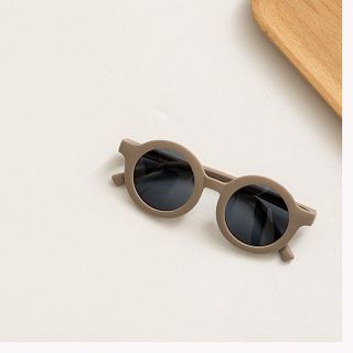 [Dẻo xịn xò] Kính trẻ em thời trang gọng tròn màu pastel chống nắng, tia uv bảo vệ mắt bé mã 11065ĐEN