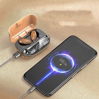 Tai Nghe Bluetooth Vân Gỗ Kiêm sạc dự phòng BL35