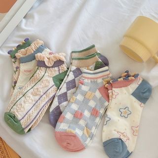 Tất nữ thổ cẩm cổ bèo ( set 10 đôi )