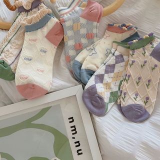 Tất nữ thổ cẩm cổ bèo ( set 10 đôi )