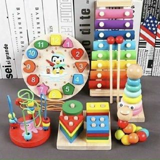 Combo 6mon đồ chơi gỗ cho bénp