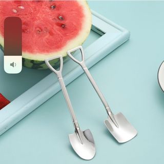Bộ 6 Thìa Muỗng Ăn Trái Cây Hình Xẻng Cực Độc Đáo ( Giá Tận Xưởng )