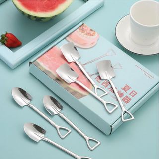 Bộ 6 Thìa Muỗng Ăn Trái Cây Hình Xẻng Cực Độc Đáo ( Giá Tận Xưởng )