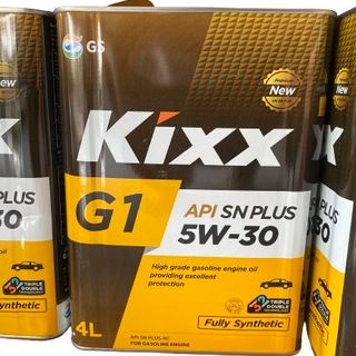Dầu máy (nhớt máy) Kixx G1 - 5W-30 máy xăng 4L (can vàng vuông ) giá sỉ