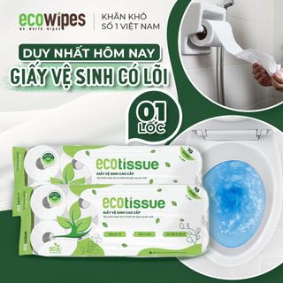 Giấy vệ sinh 10 cuộn Eco Tissue - Có lõi giá sỉ