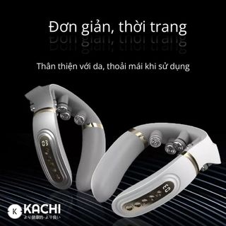 MÁY MASSGE CỔ KHÔNG DÂY VỚI 10 ĐẦU RUNG NHIỆT KACHI MK350 - KACHI