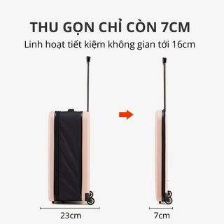 VALI DU LỊCH XẾP GỌN TIẾT KIỆM KHÔNG GIAN SIZE 20" / 24" VỚI 4 MÀU MK355 -  KACHI