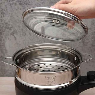 NỒI ĐIỆN CERAMIC 1.5L XỬNG HẤP INOX 304 MK321 - MISHIO