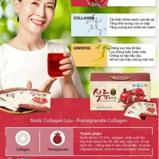 NƯỚC UỐNG COLLAGEN LỰU ĐỎ HÀN QUỐC 30 gói x 50ml