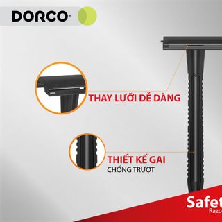 Dao cạo râu lưỡi lam cao cấp DORCO Safety Razor + 10 lưỡi lam thay thế