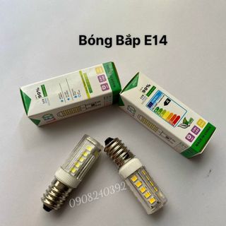 ￼Bóng đèn bắp LED E14 5W 220V, ánh sáng Trắng hoặc vàng (có thể dùng cho tủ lạnh) giá sỉ