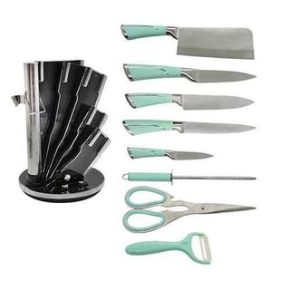 BỘ DAO SCOOKING 9 MÓN THÉP KHÔNG GỈ CAO CẤP - KACHI