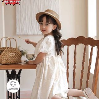 Hàng sỉ HNĐầm tay bồng hottrend cực xinh cho bé gái, chất thô boil thêu hoa nổi, top1oder_00269_13570208_sg1