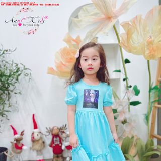 ☘️Hàng sỉ HN☘️ Đầm cotton in elsa, hở lưng, tùng bèo đuôi cá bé gái, in sắc nét, size 3-10, top1order_00004_09490208_sg1 giá sỉ