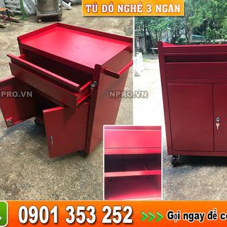 Tủ đồ nghề 3 ngăn 2 cánh