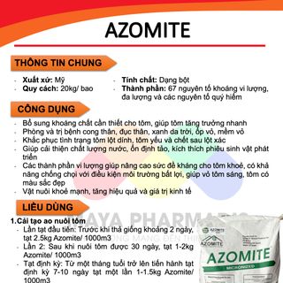 Azomite khoáng tổng hợp Mỹ dùng trong Nuôi trồng Thuỷ sản giá sỉ