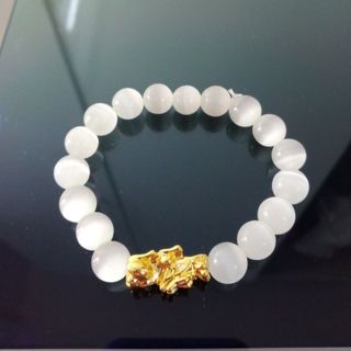 Chuỗi đeo tay đá mắt mèo 10ly mix ty huu đẹp