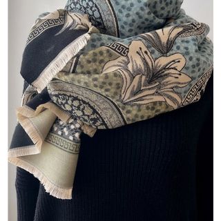 Khăn dạ cashmere hoa và họa tiết mới nhất
