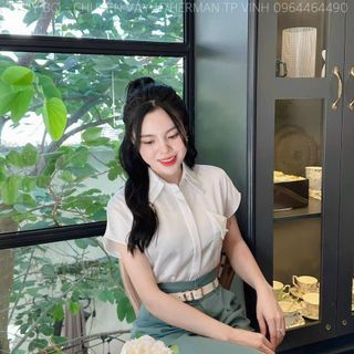 Áo Sơ Mi Lụa Cao Cấp Kèm Phụ Kiện