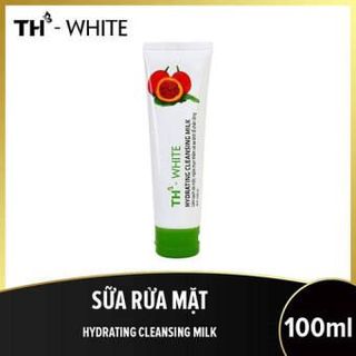 Sữa rửa mặt TH-WHITE làm sạch da mặt ngừa mụn thâm se khít lỗ chân lông 100ml