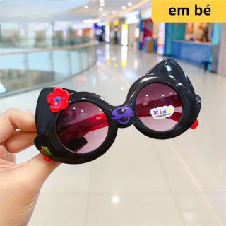 Kính râm chống nắng cho bé, form mèo hoa nhiều màu siêu xinh mã 8855