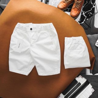 quần short nam chất kaki dày dặn , thun con giãn , mặt vải mịn , Hàng đã xử lý chống co rút khi sử dụng , Form Slim fit , trên gối - size từ 55kg - 85kg