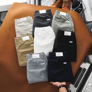 quần short nam chất kaki dày dặn , thun con giãn , mặt vải mịn , Hàng đã xử lý chống co rút khi sử dụng , Form Slim fit , trên gối - size từ 55kg - 85kg