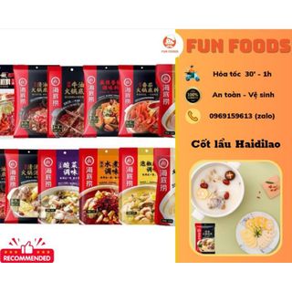 Gia vị lẩu Haidilao - Cốt lẩu tứ xuyên, lẩu thái, lẩu nấm, lẩu kim chi...(Giao hàng toàn quốc)