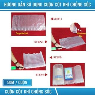 Cột khí chống sốc khổ 45cm dài 50m bọc hàng, đệm hơi đóng gói hàng dễ vỡ, bóng khí bọc hàng inflatable túi khí chèn hàng vận chuyển - MHPACK