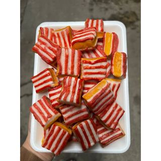 Viên chả kẹo Trung, chiên, xiên chiên, ăn vặt siêu ngon 500g