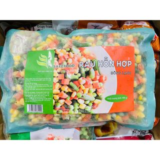 Rau củ hỗn hợp VSAFEFOOD 400g cao cấp, làm salad, cơm chiên, súp tiện lợi giá sỉ