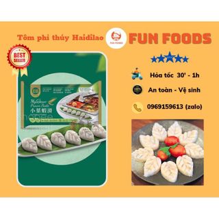 Tôm phỉ thúy mini Haidilao/ Tôm hình lá EB Malaysia 130g ( Giao hàng tại HN 30p-1h)