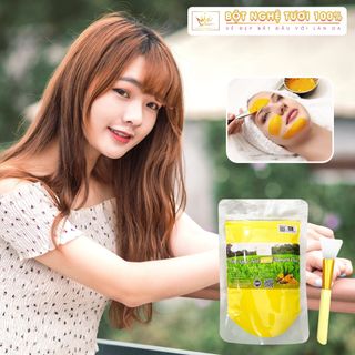 Mask Bột nghệ tươi 100% nguyên chất nhà Phap Cosmetic 100gr KÈM CỌ SILIcon giá sỉ