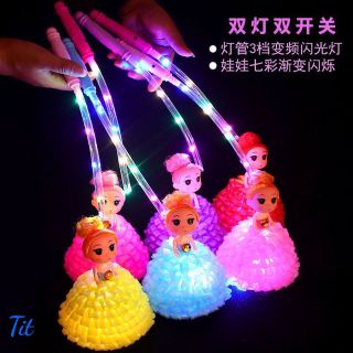 Đồ chơi lồng đèn Búp Bê ChiBi phát sáng nhiều màu sắc dễ thường cho bé gái, đồ chơi trung thu