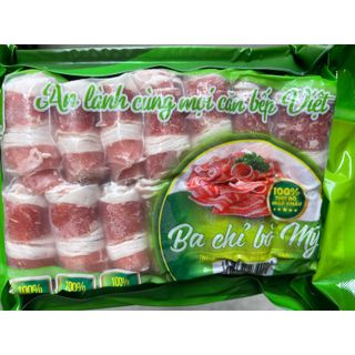 Ba chỉ bò Mỹ thái cuộn 500g ( ship Now Hà nội ship ngay) giá sỉ