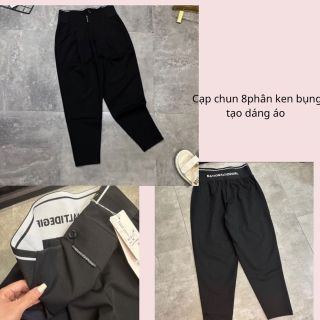 Quần Baggy BIGSIZE ,Quần Bom Lưng Chun Cạp Cao ,Vải Umi Dày Mịn Gian Mặc Thoải Mái Mích Đồ Siêu Xinh