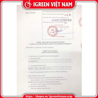 Mặt nạ diếp cá thế hệ mới Igreen giúp giảm mụn, giảm thâm, giúp da mềm mịn se khít lổ chân long, trắng sáng chắc khỏe.