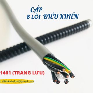 Cáp điều khiển 8 lõi, 8×0.5, 8×0.75, 8×1.0, 8×1.5, 8x2.5 Hồ Chí Minh, Đà Nẵng, Hà Nội