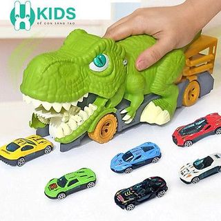 ĐỒ CHƠI XE KHỦNG LONG KÈM XE Ô TÔ