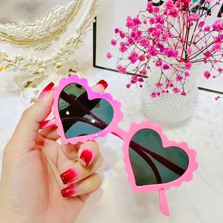 [Thời trang] Kính râm cho trẻ em hình trái tim 7 màu dễ thương, dành đi nắng cho bé yêu