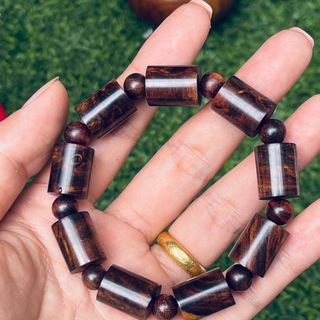 Vòng Tay Đốt Trúc 12Ly Gỗ Sưa Đỏ
